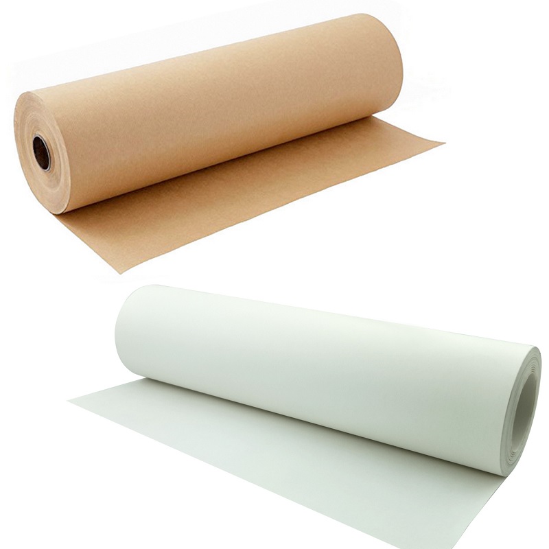 Wholesale Brown White Kraft Paper Wrapping Paper Crafts Gift Packaging Paper