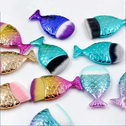 Hot Style Blush Cosmetic Brushes Cute Mermaid Foundation Brush